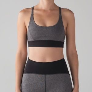 Grey train times sports bra
